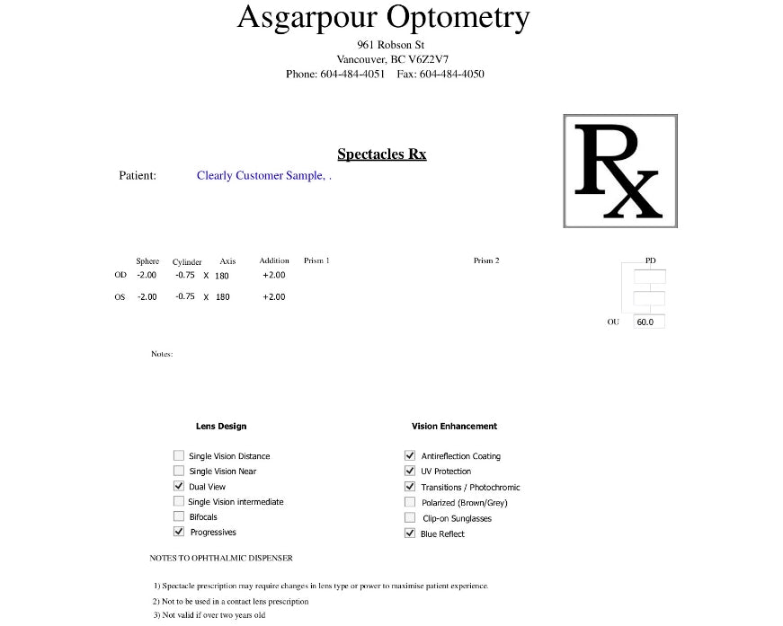 Read Sphere, Cylinder and Axis in Glasses Prescription KOALAEYE