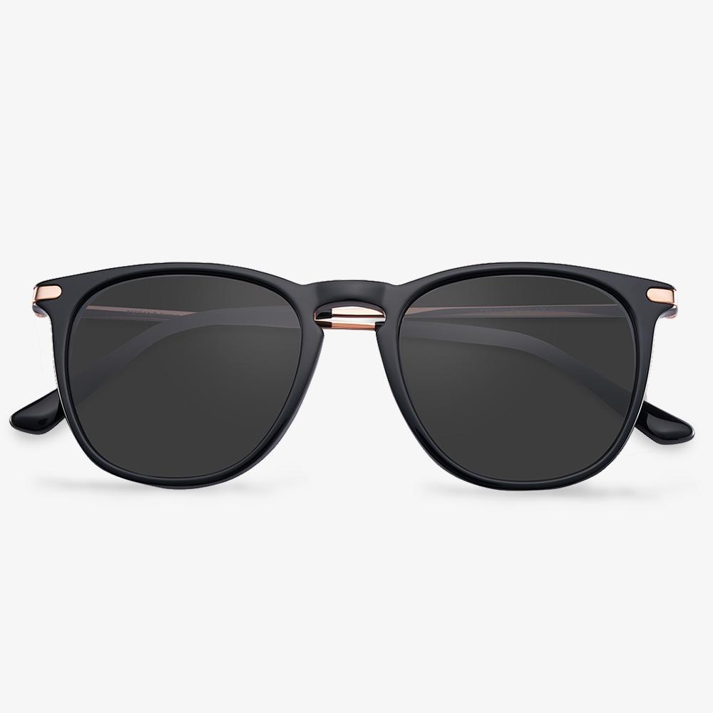 Round Retro Sunglasses | Black Round Sunglasses | KOALAEYE