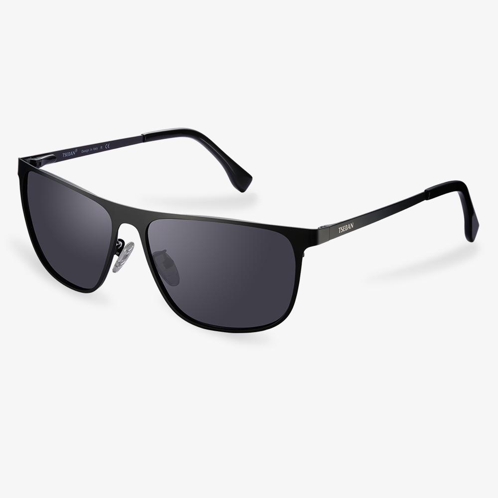Rectangular Sunglasses | Men's Metal Frame Sunglasses | KALAEYE
