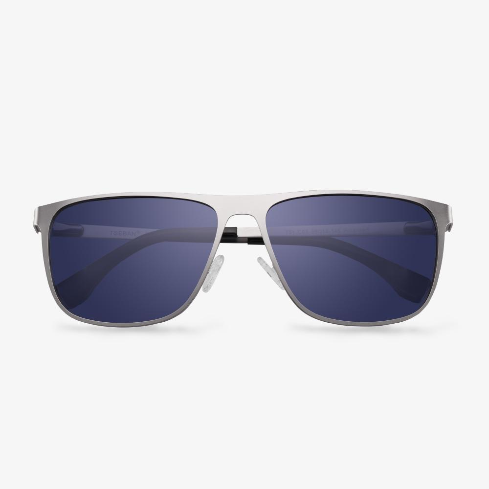 Rectangular Sunglasses | Men's Metal Frame Sunglasses | KALAEYE
