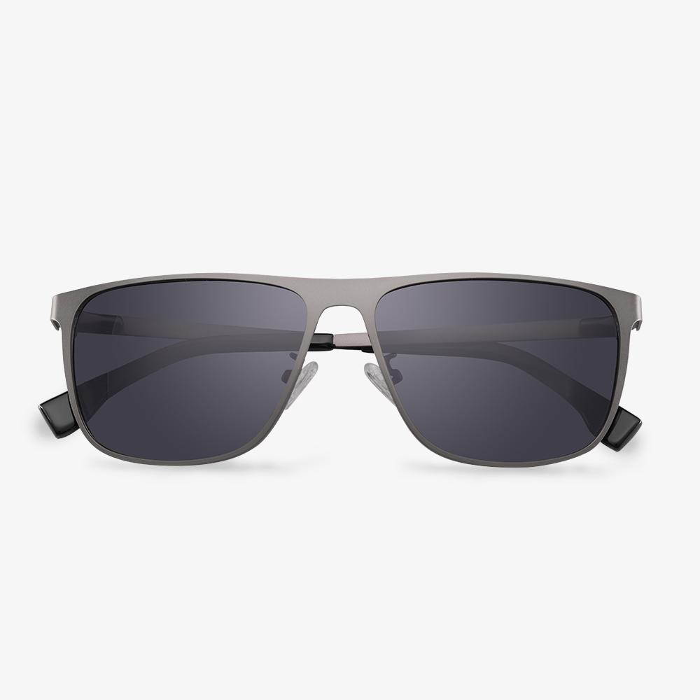 Rectangular Sunglasses | Men's Metal Frame Sunglasses | KALAEYE